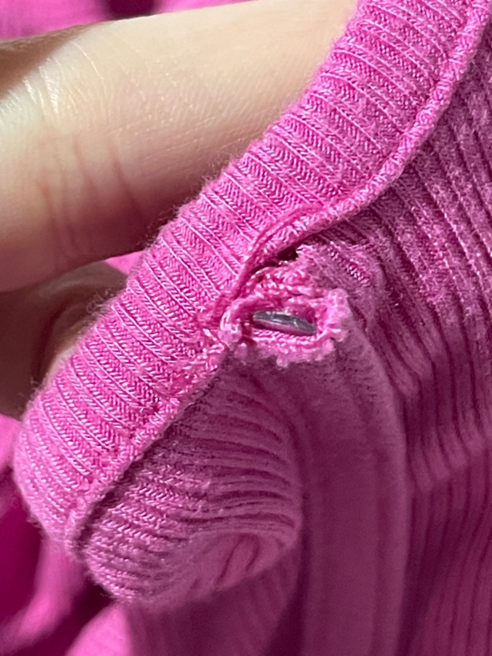 Sincerely Jules Hot Pink Ribbed Corset Tank Top - Picture 3 of 4